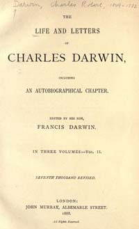 The Life and Letters of Charles Darwin