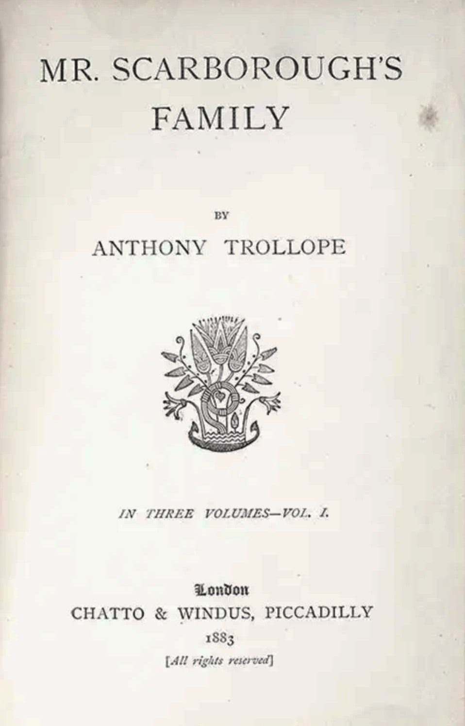 Mr. Scarborough's Family