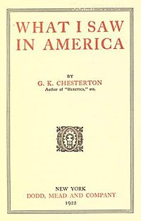 What I Saw in America